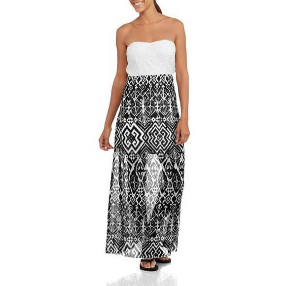 Miss Chievous juniors maxi lace tube dress with bow back NWT size XL - Picture 2 of 10